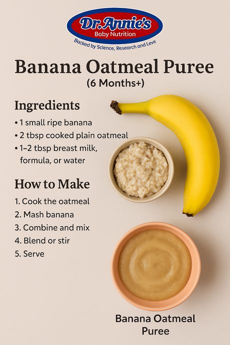 Banana Oatmeal Puree (6m+)