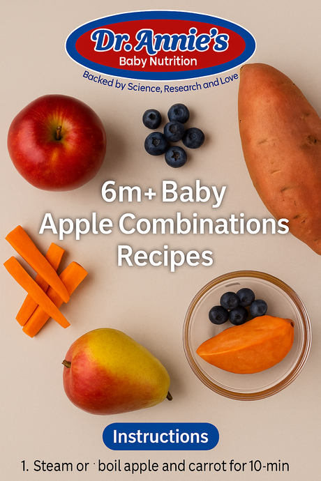 4 Apple Puree Combinations (6 m+)