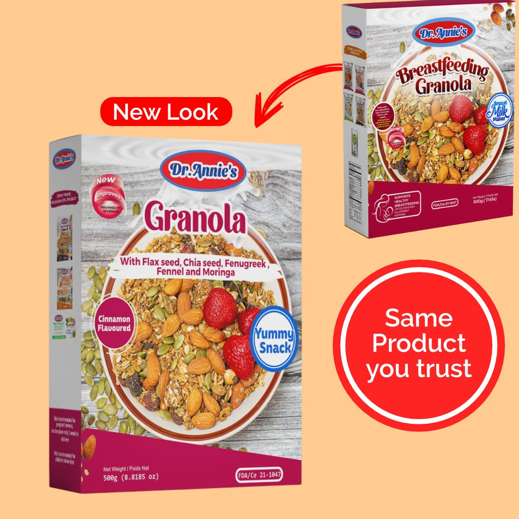 Granola( with fenugreek , fennel , moringa , chia and flax seed)