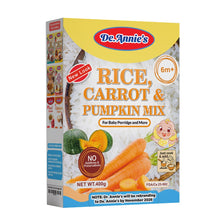 Load image into Gallery viewer, Rice, Carrot &amp; Pumpkin Mix Powder (De. Annie's Cereal) 400g 6m+
