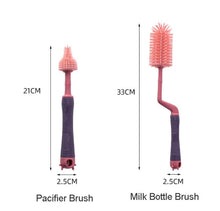 Load image into Gallery viewer, Dr. Annie Baby Silicon Bottle Brush With Straw Brush
