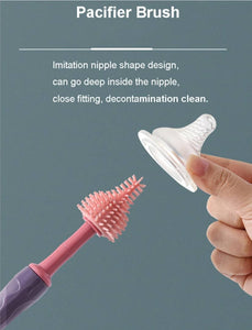 Dr. Annie Baby Silicon Bottle Brush With Straw Brush